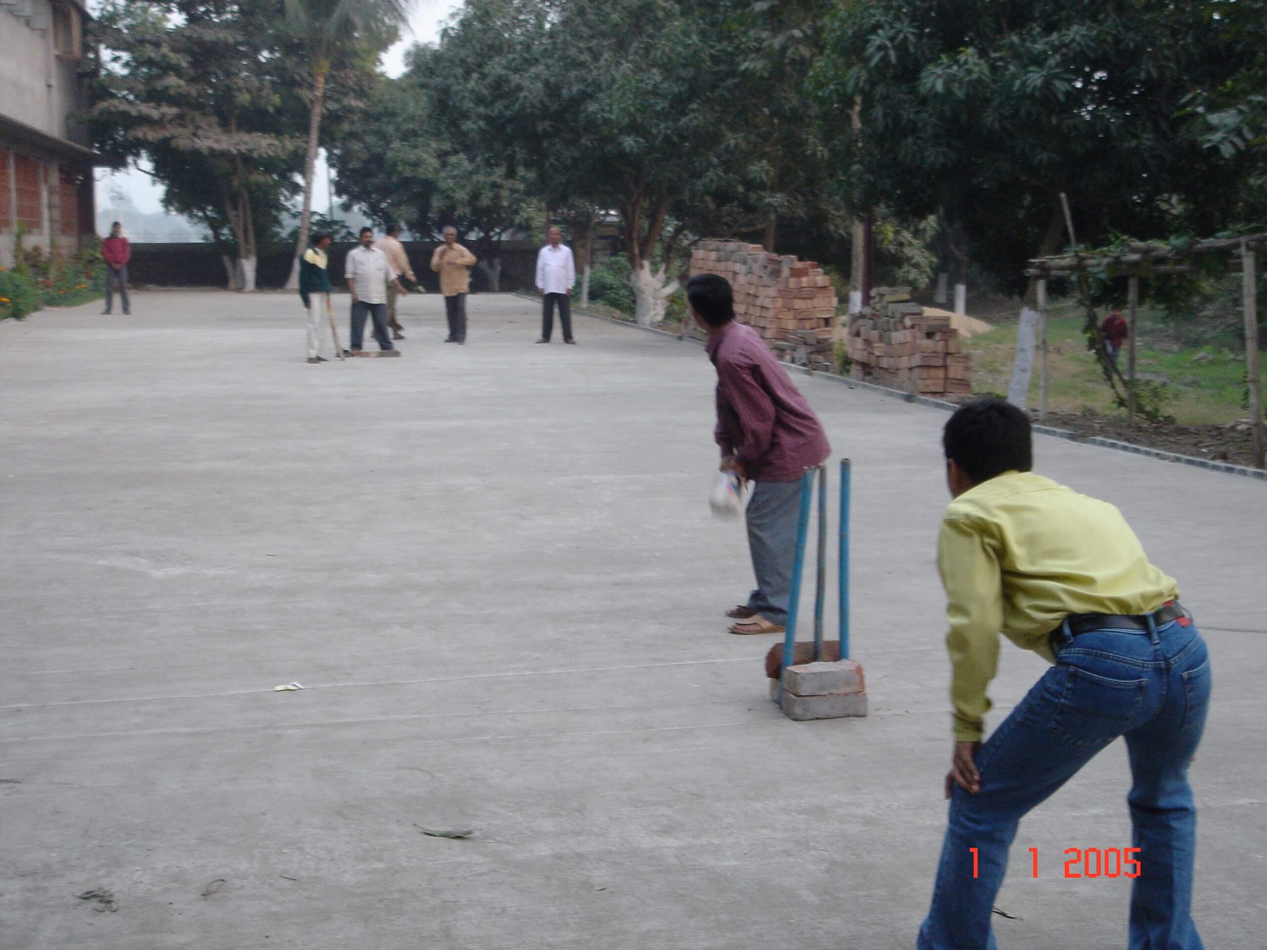 Life at Shaha Paribar - employees playing and enjoying cricket
